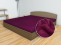 Prostěradlo MIKROFLANEL Sleep Well Tmavě fialová 90x200