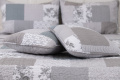 Prošívaný přehoz Deluxe Patchwork taupe