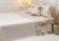 Prošívaný přehoz Deluxe Patchwork olivový