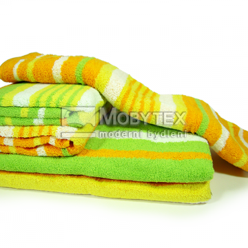 Set ručníků Jarní proužek