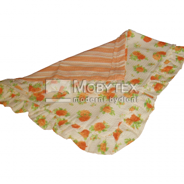 Kytička růže oranžová velká