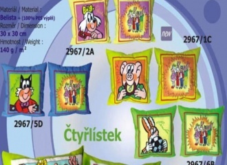 Čtyřlístek Polštářek 35x35