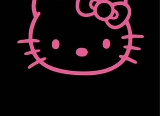 Osuška Hello Kitty Black