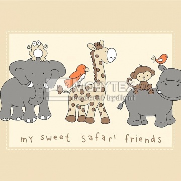 Prostírání Matějovský Safari friends