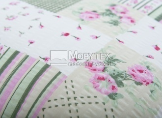 Metráž Patchwork zelený