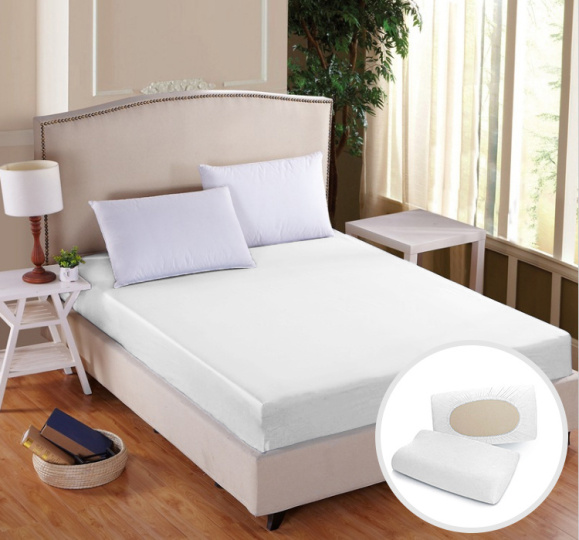 Prostěradlo DELUXE Bílá bílá Anatomický povlak 60x35/20 L-XL