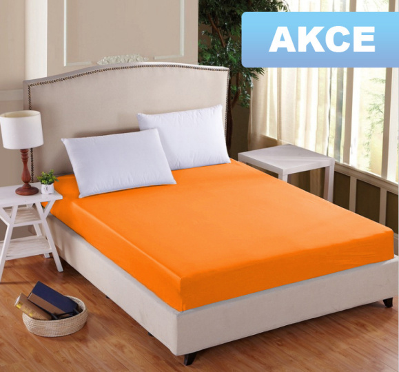 Prostěradlo DELUXE Oranžová