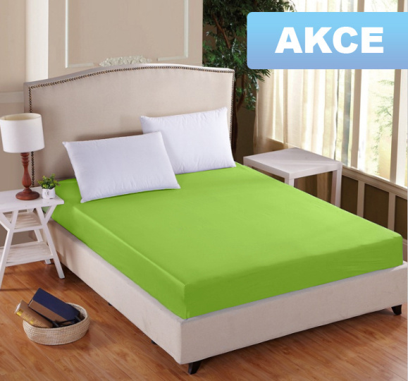 Prostěradlo DELUXE Zelená kiwi