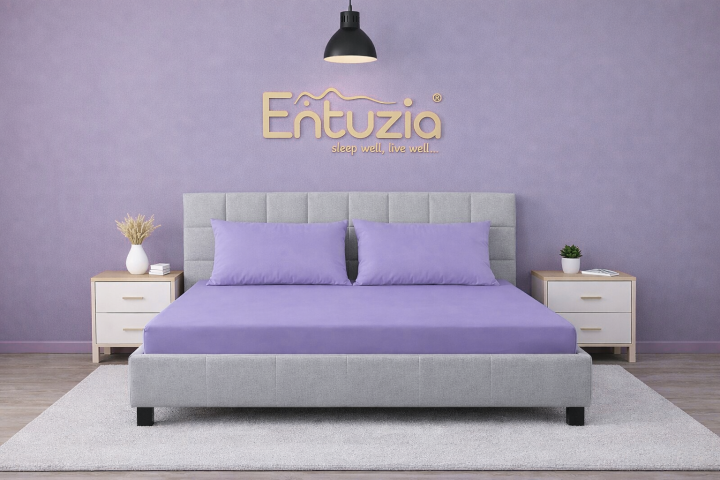 Prostěradlo DELUXE Fialová Jersey s lycrou 60x120/20