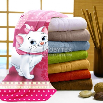 Osuška Marie Cat pinkie JF