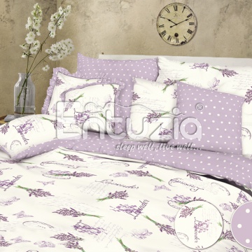 019 E Lavender/lila Krep standard 1x 140/200, 1x 70/90