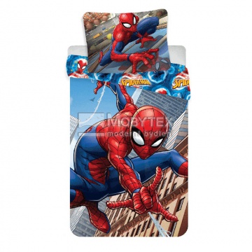 Spiderman climbs