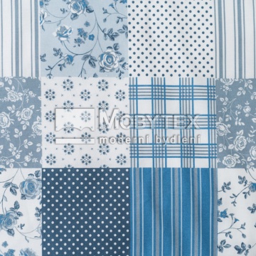 Letní deka PZ Patchwork modrý/puntík