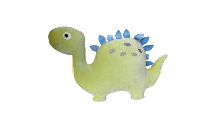 Plyšák/polštářek mikrospandex Dino 40cm zelený