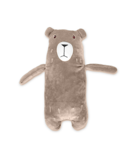 Plyšák/polštářek mikrospandex Medvěd 53cm Hnědý