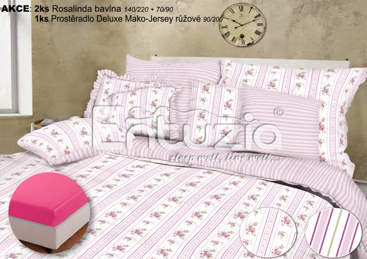A Akce 2+1 Entuzia Bavlna 2x140/220,2x70/90+ prostěradlo 90/200