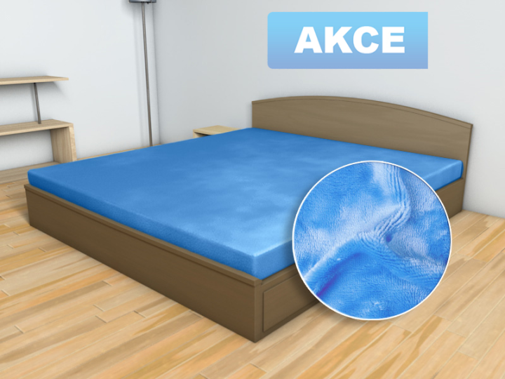 Prostěradlo MIKROFLANEL Sleep Well Světle modrá