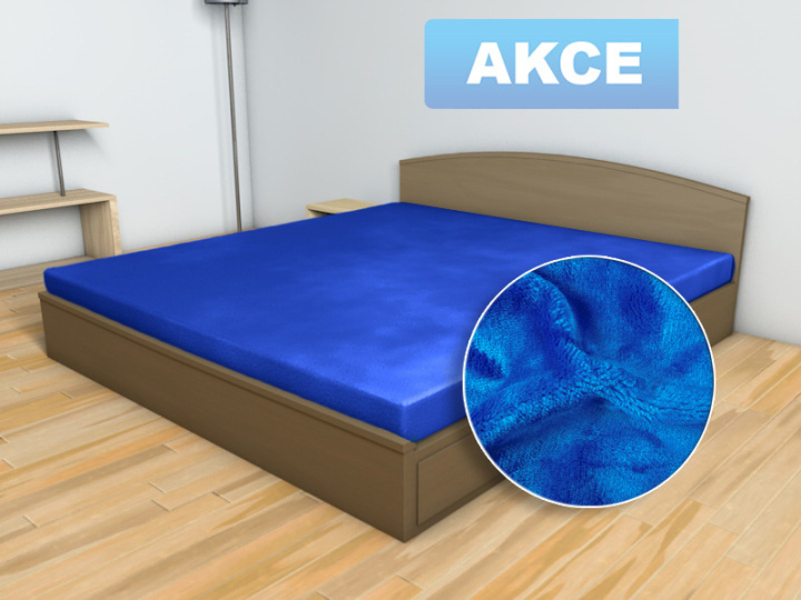 Prostěradlo MIKROFLANEL Sleep Well Královská modrá