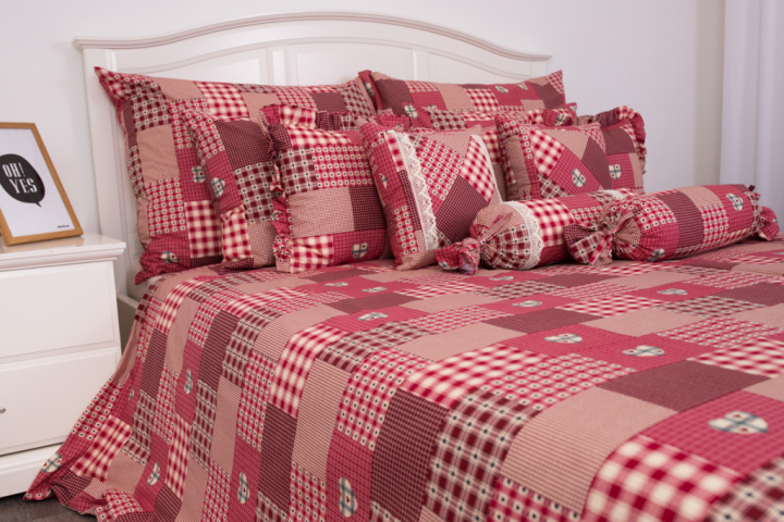 Letní deka PZ Červený patchwork