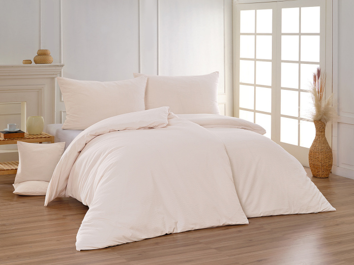 Povlečení krep pudrový