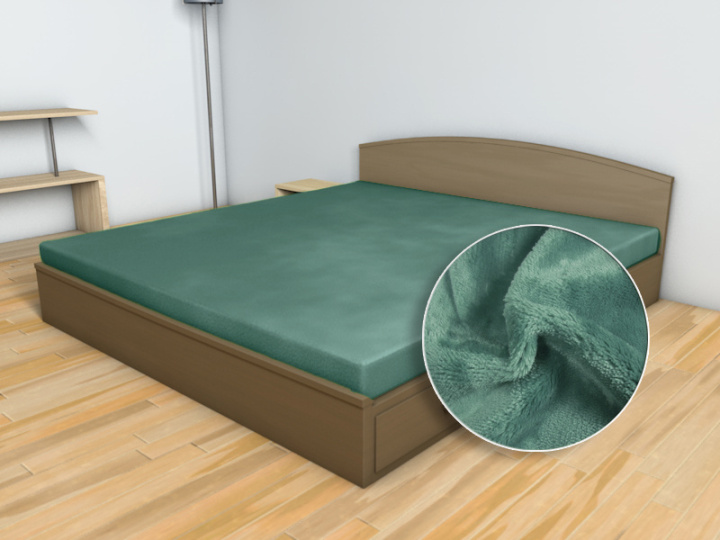 Prostěradlo MIKROFLANEL Sleep Well Lesní zeleň