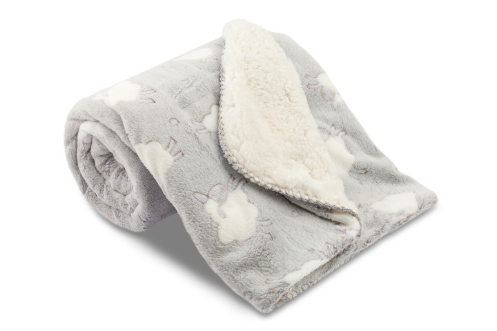 Dětská deka SLEEP WELL OVEČKA/Ovečka 100/150 Světle šedá s ovečkou