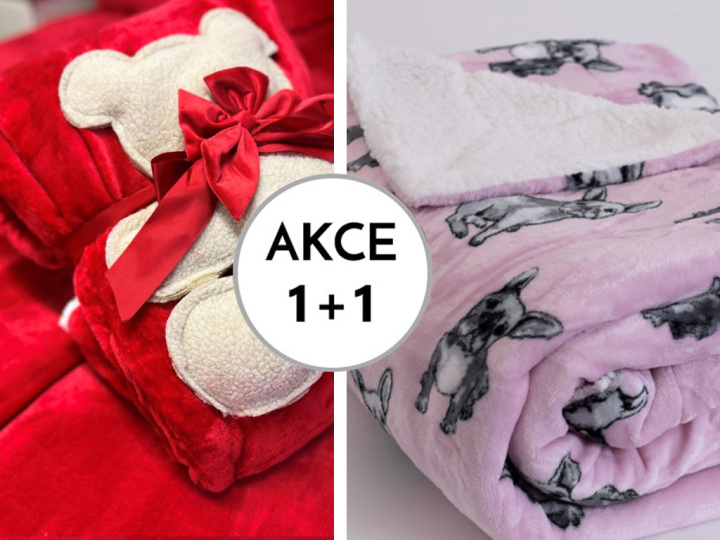 A Akce 1+1 Dětská deka PZ 024 tisk 150/100 + 150/200