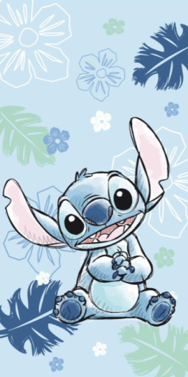Osuška Lilo and Stitch Ohana blue