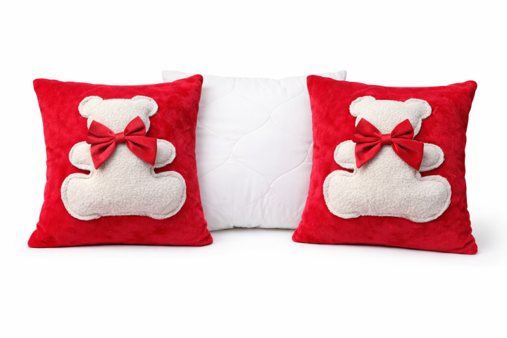 AKCE 2+1 2x povlak 40/40 PMZ tisk + 1x výplň 40/40 povlak 40/40 medvídek chundelatý