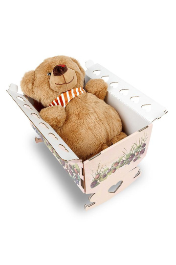 Můj první méďa - plyšový medvídek v originální kolébce Kouzelné maliny