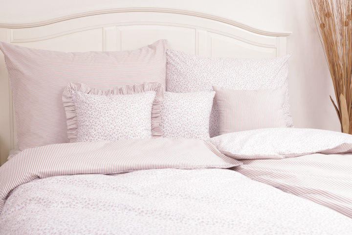 024 Kytička růžová/béžový proužek