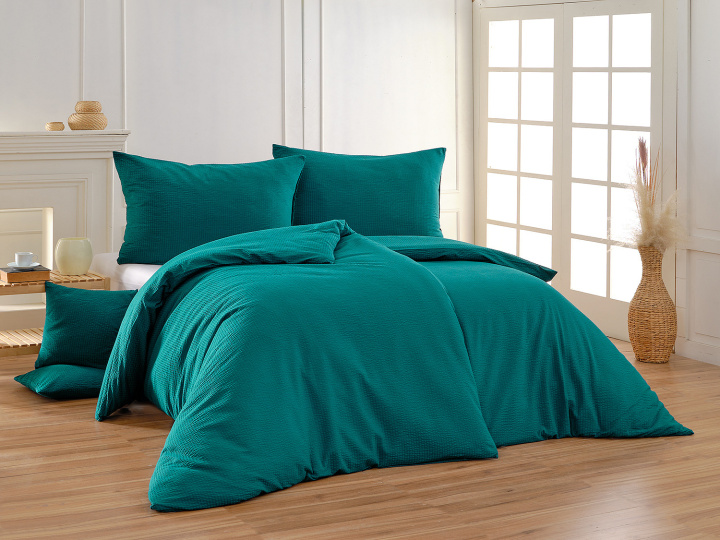 Povlečení krep modrozelený