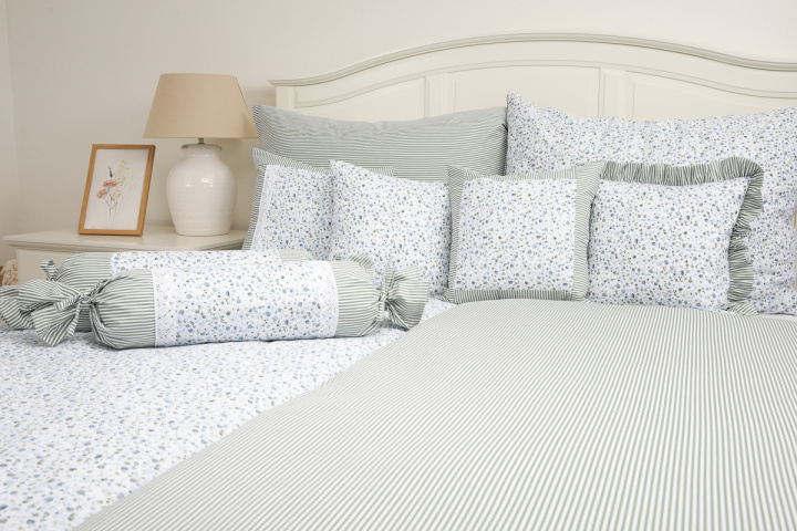 Letní deka PZ Inez / Olivový proužek