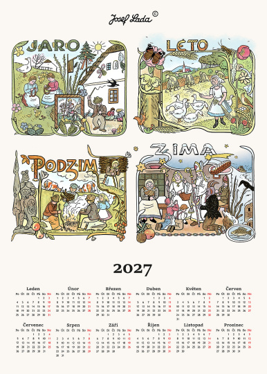 Utěrka KALENDÁŘ 2027 Ptáčci