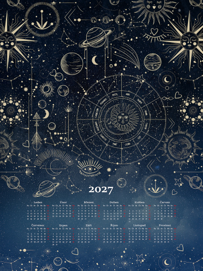 Utěrka KALENDÁŘ 2027 Moon
