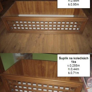 Rustikální vybavení prodejny textilu