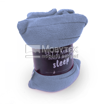 Deka SLEEP WELL mikrofáze s polštářkem