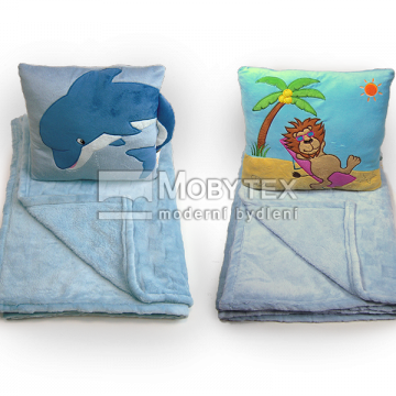 Dětská deka SLEEP WELL mikro s polštářkem