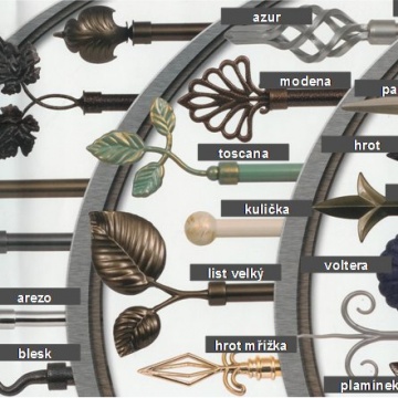 Garnýž chrom tepaný ( MODENA )