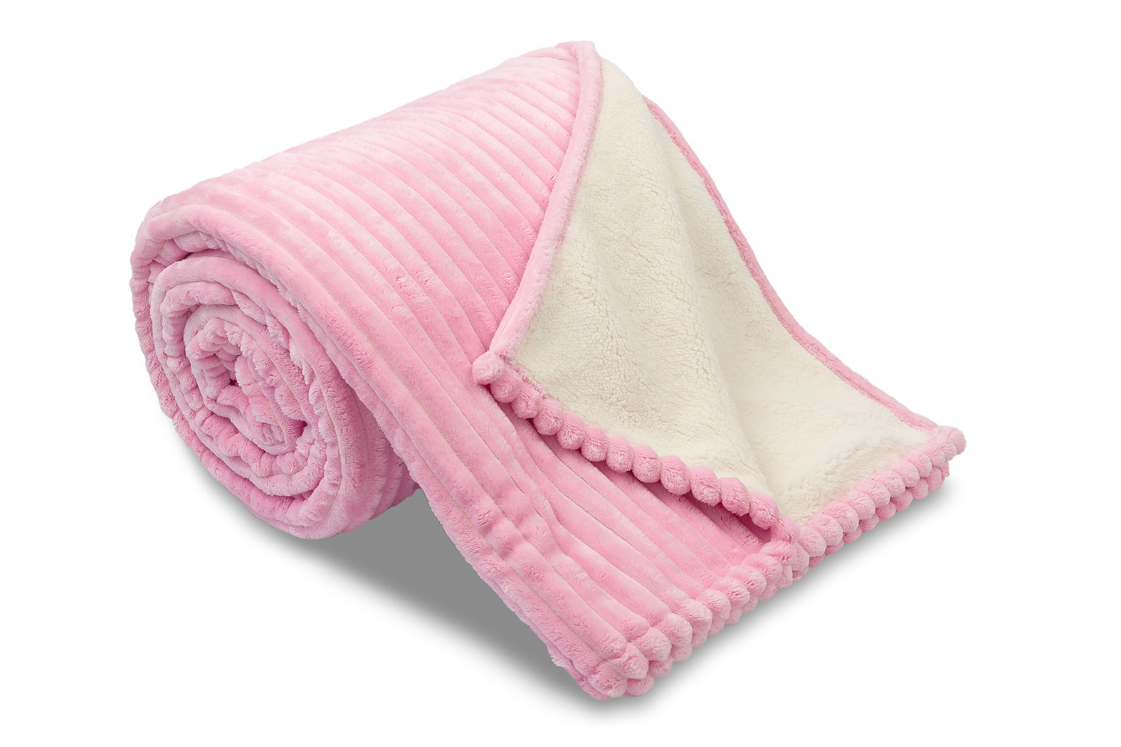 A Deka SLEEP WELL OVEČKA Manžestr 150x200 Růžová