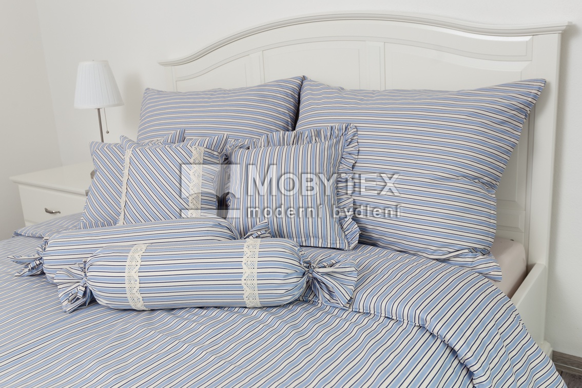 Pruh modrý Bavlna standard Povlak 40/40